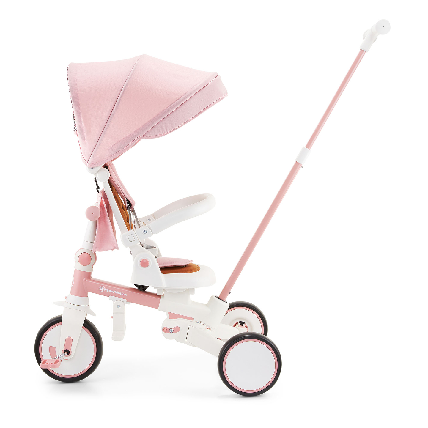 8in1 multifunktionell trehjuling TOBI FOREST - rosa