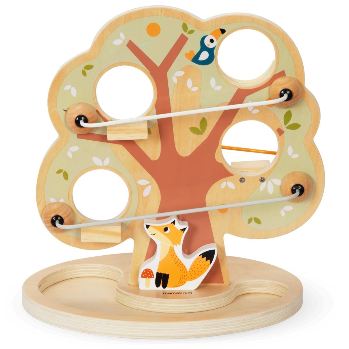 Rutschbana med träkulor - Grönt träd