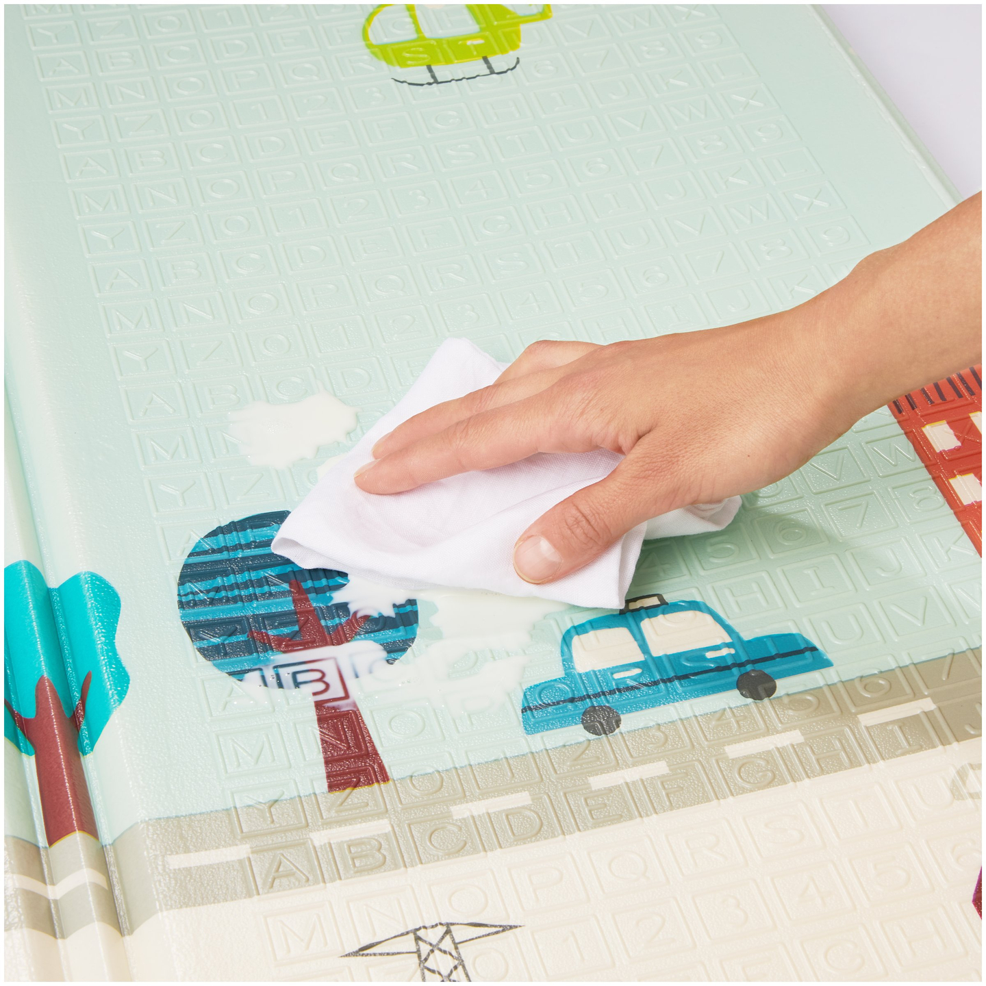 Dubbelsidig skumgummimatta XXL - vikbar 1 CM (berg och väg)