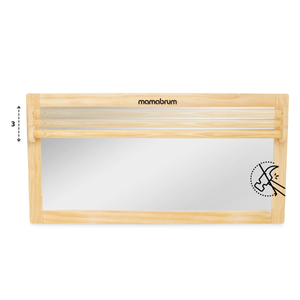 Babyspegel med justerbart handtag - Montessori