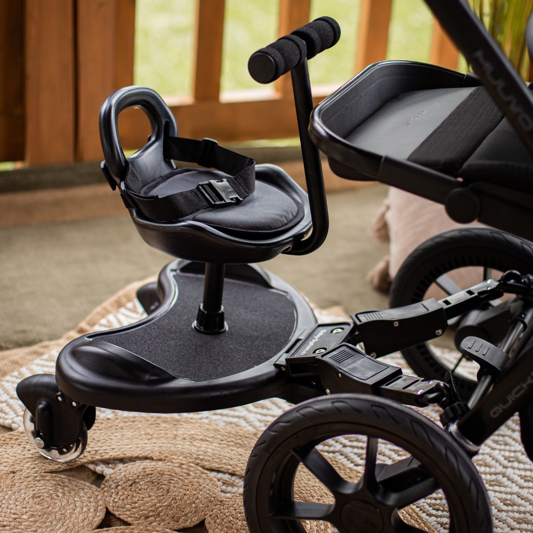 MR BUGGY rullstolsförlängning med sits - LED-hjul