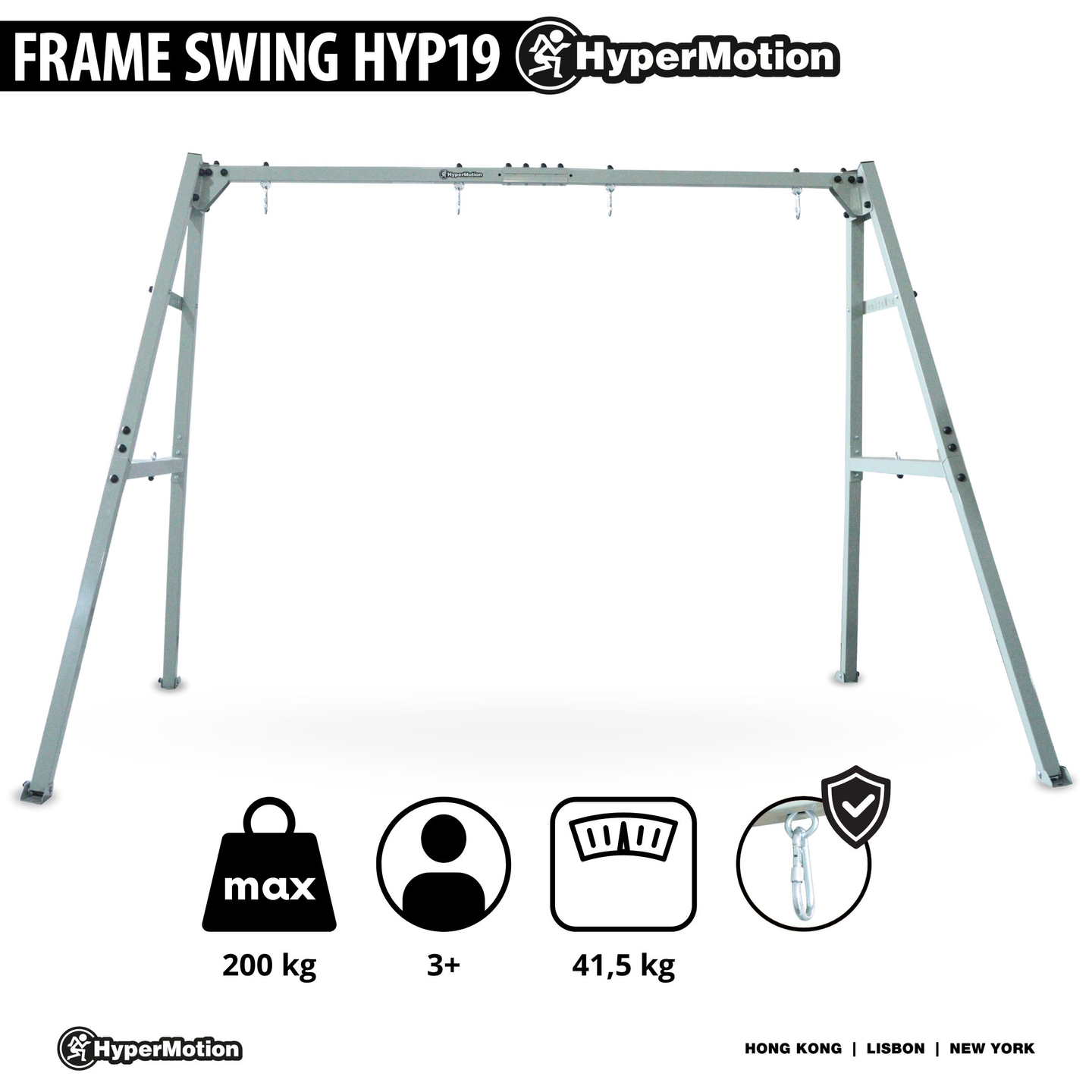 Stålram för trädgårdsgunga eller hängmatta