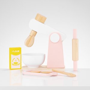 Degblandare i trä med tillbehör, för barn