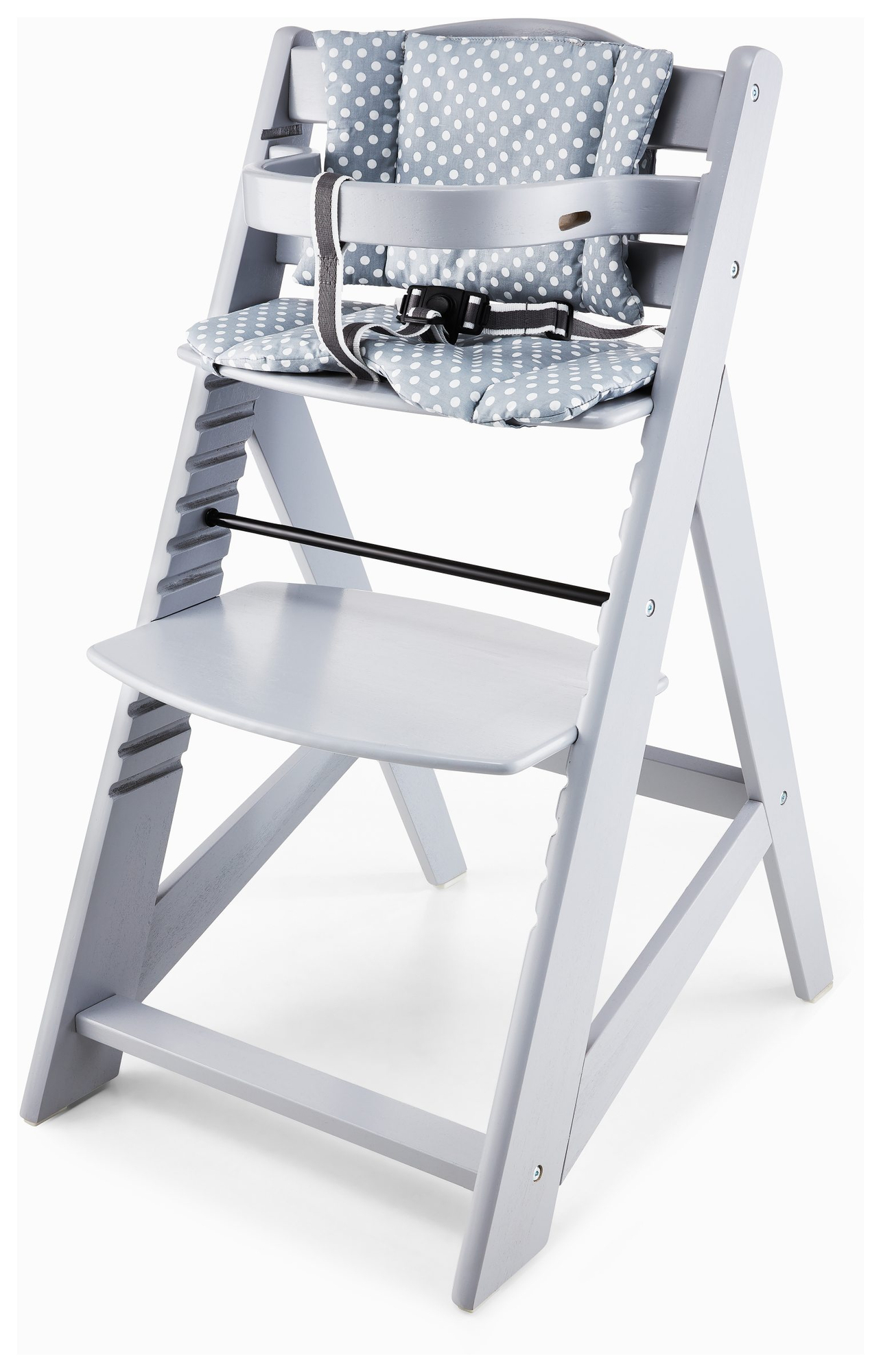 Träfåtölj Moby-System WOODY - grå färg