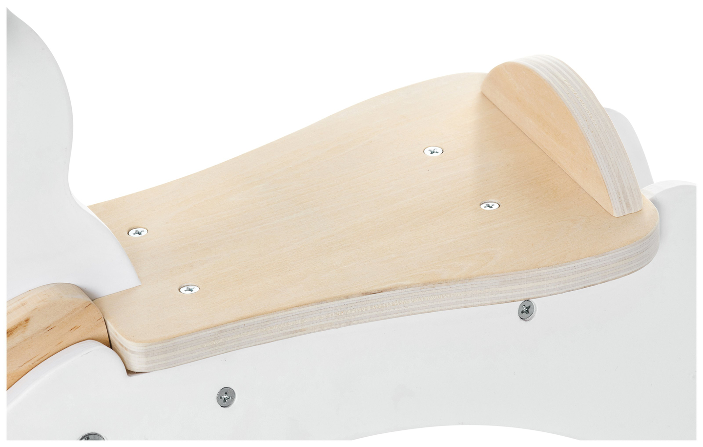 Gunghäst i trä - vit - från 12 månader.