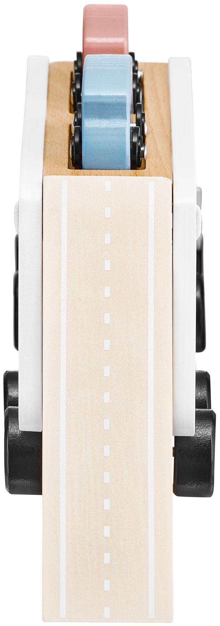 Lastbil med 4 bilar i trä