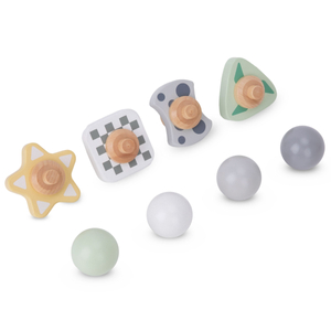 Stor återvändsgränd i trä - rutschkana med snurrande element