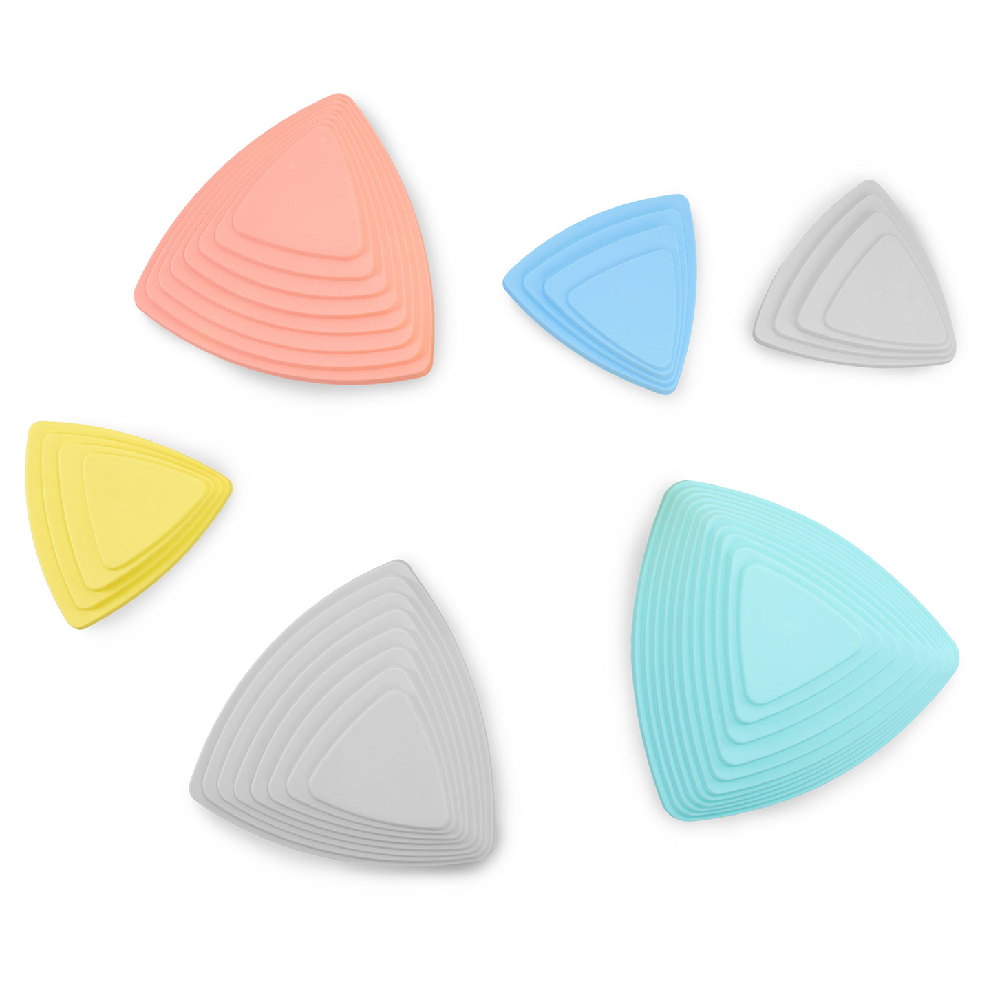 Färgglada balansstenar - 6 stycken