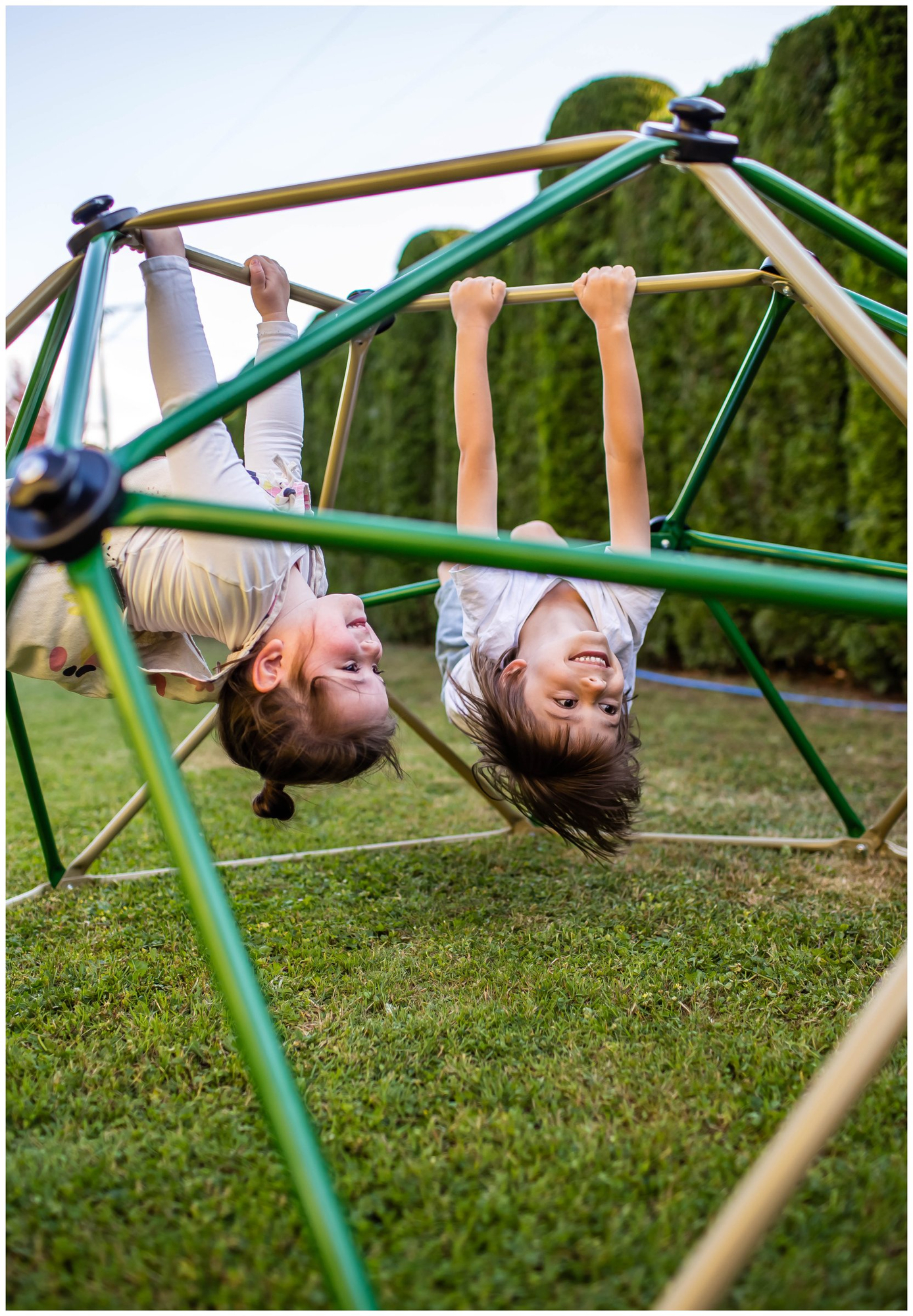 HyperMotion klätterdom för barn XL, geodom, trädgårdslekplats, diameter: 1,8 m