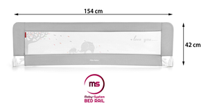 Säkerhetshinder för säng - Sängskena - Grå