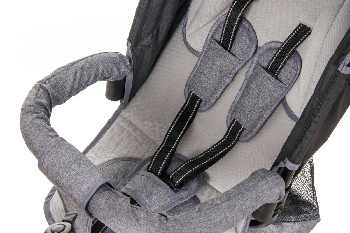 Tobi Velar trehjuling + regnfolie - grå