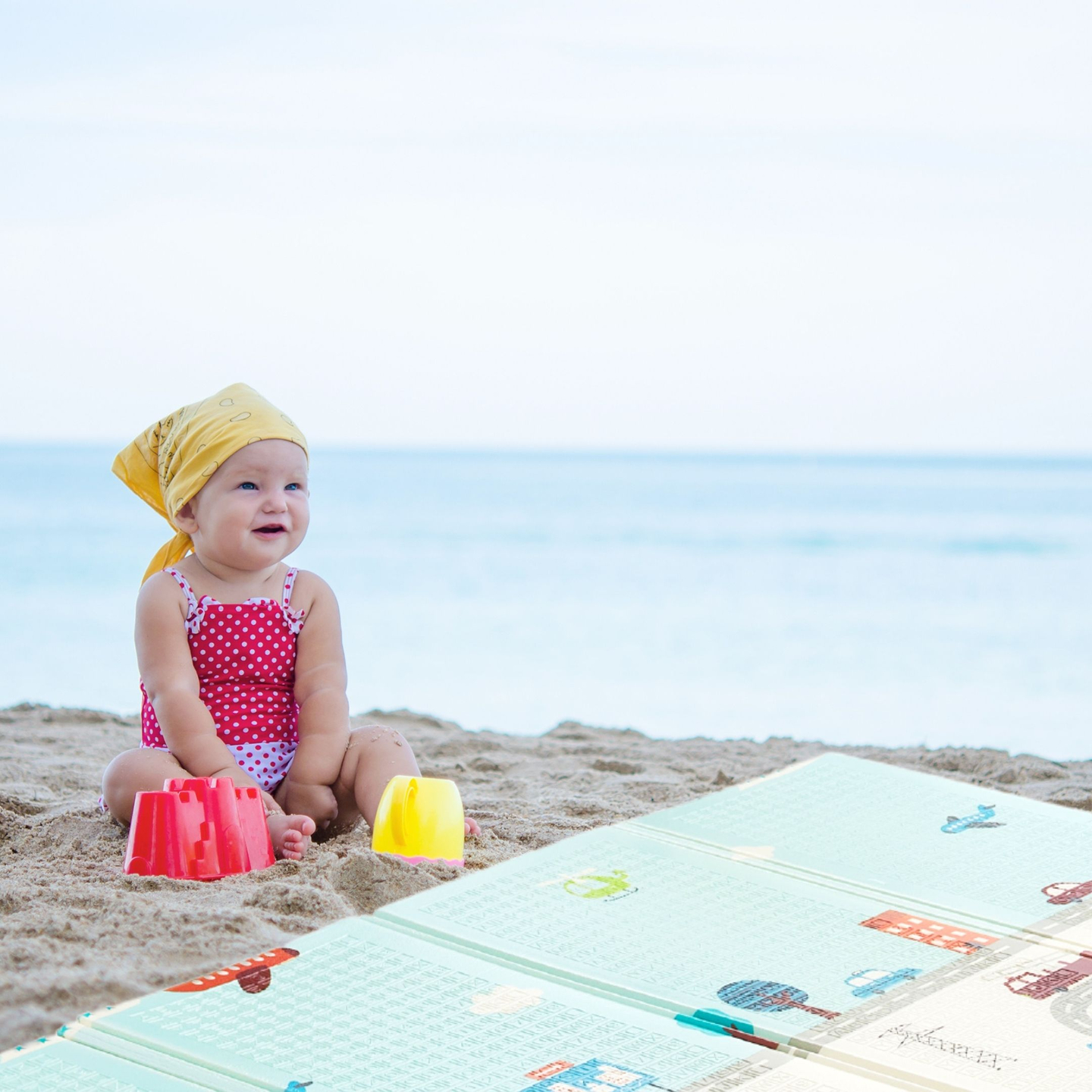 Dubbelsidig skumgummimatta XXL - vikbar 1 CM (berg och väg)