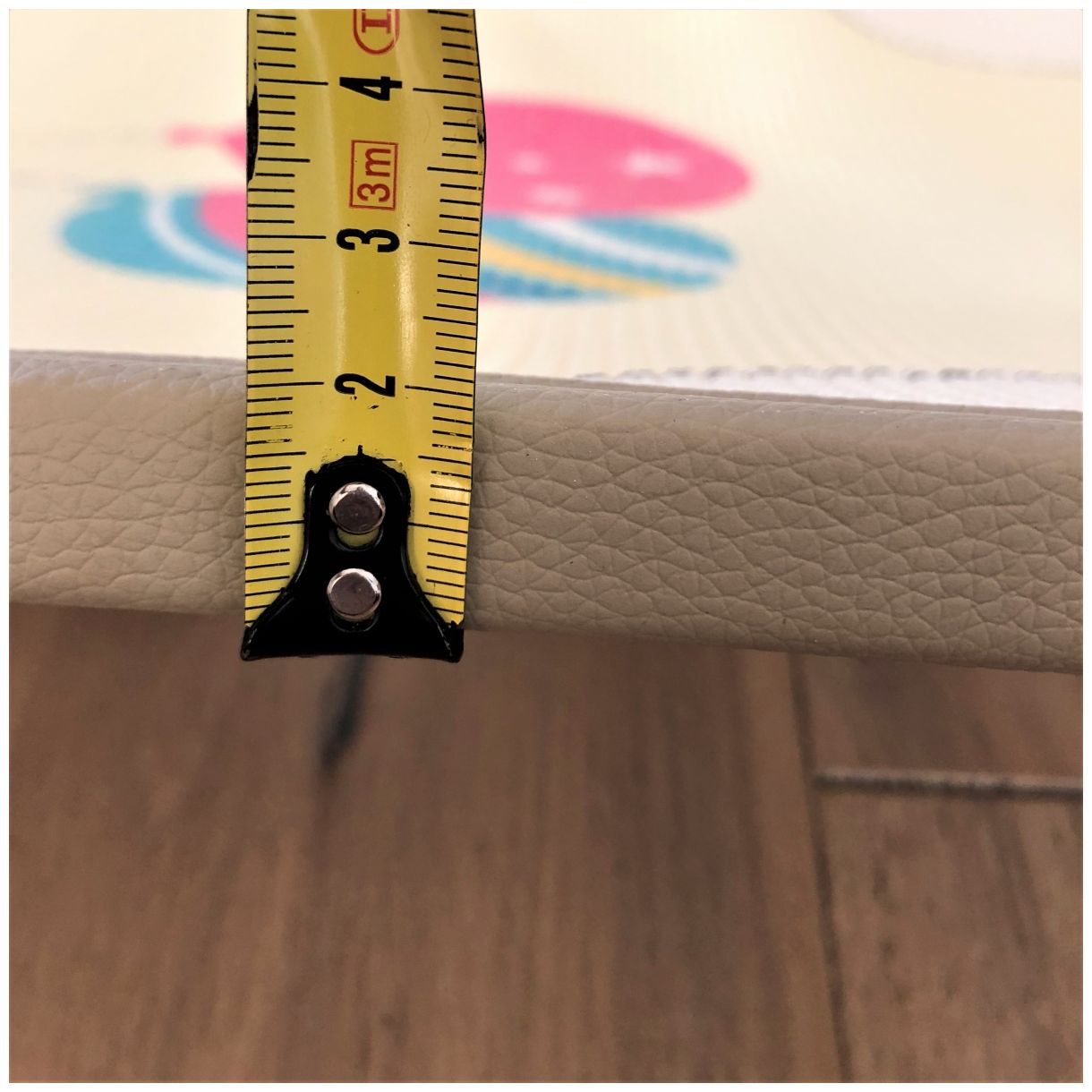 Dubbelsidig skumgummimatta XXL - rulle 2 CM (väg och sicksack)