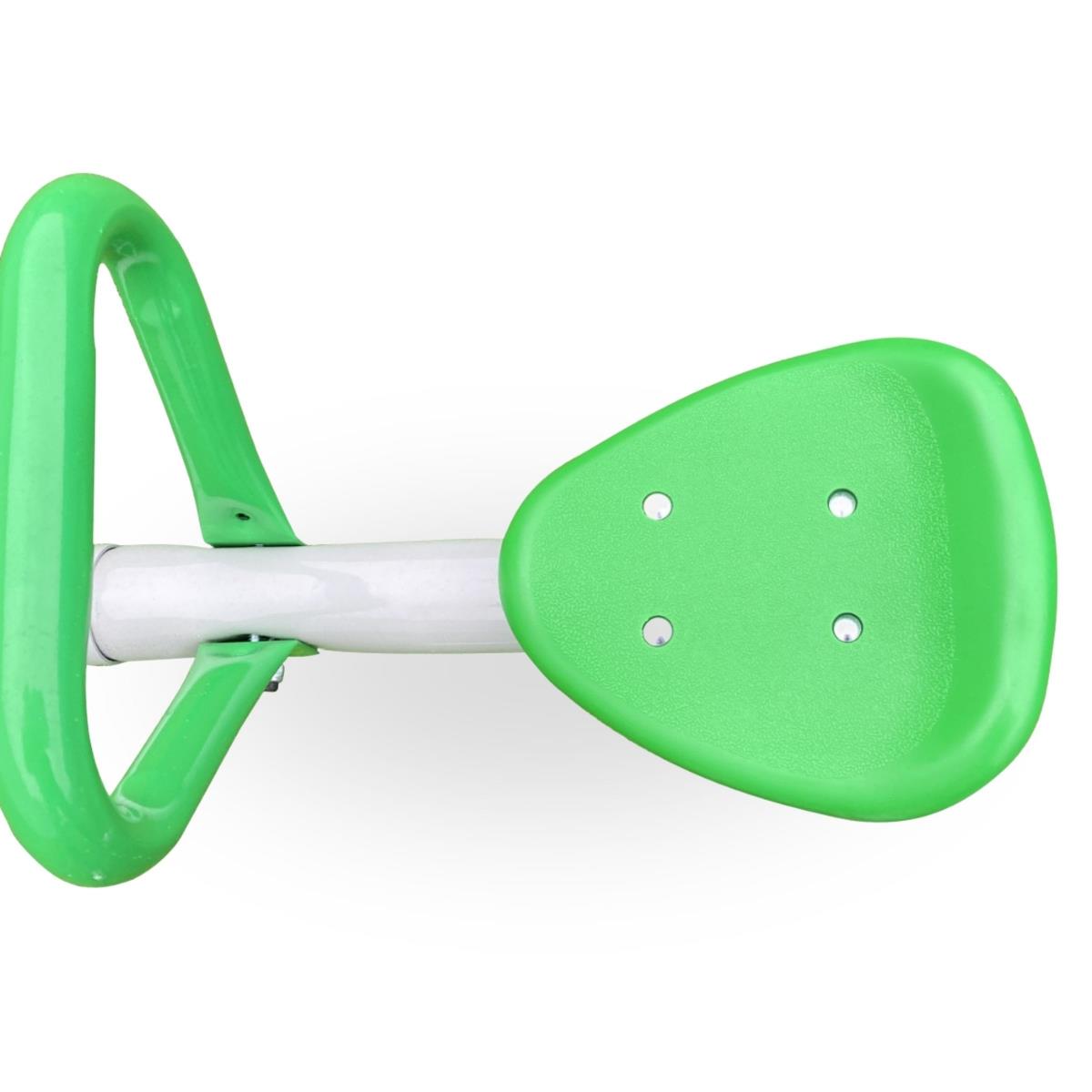 2-i-1 gunga trädgårdsgunga, balansbalk för 2 personer med 360-graders karusellfunktion