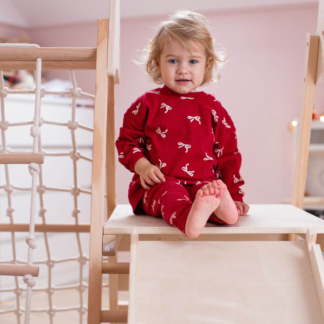 Lekplats av trä för hemmabruk XL 5in1