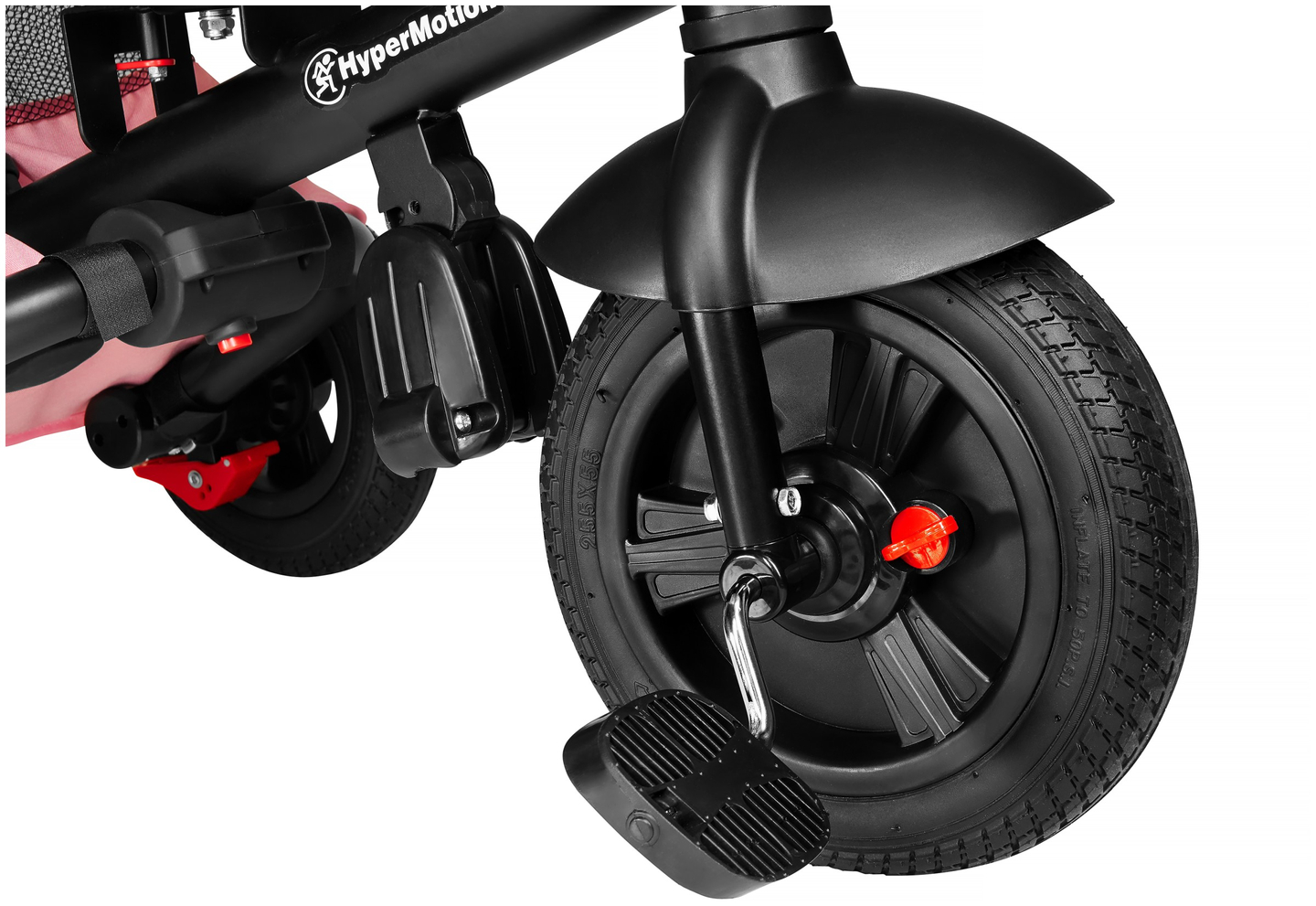 Tobi Velar trehjuling + regnfolie - rosa