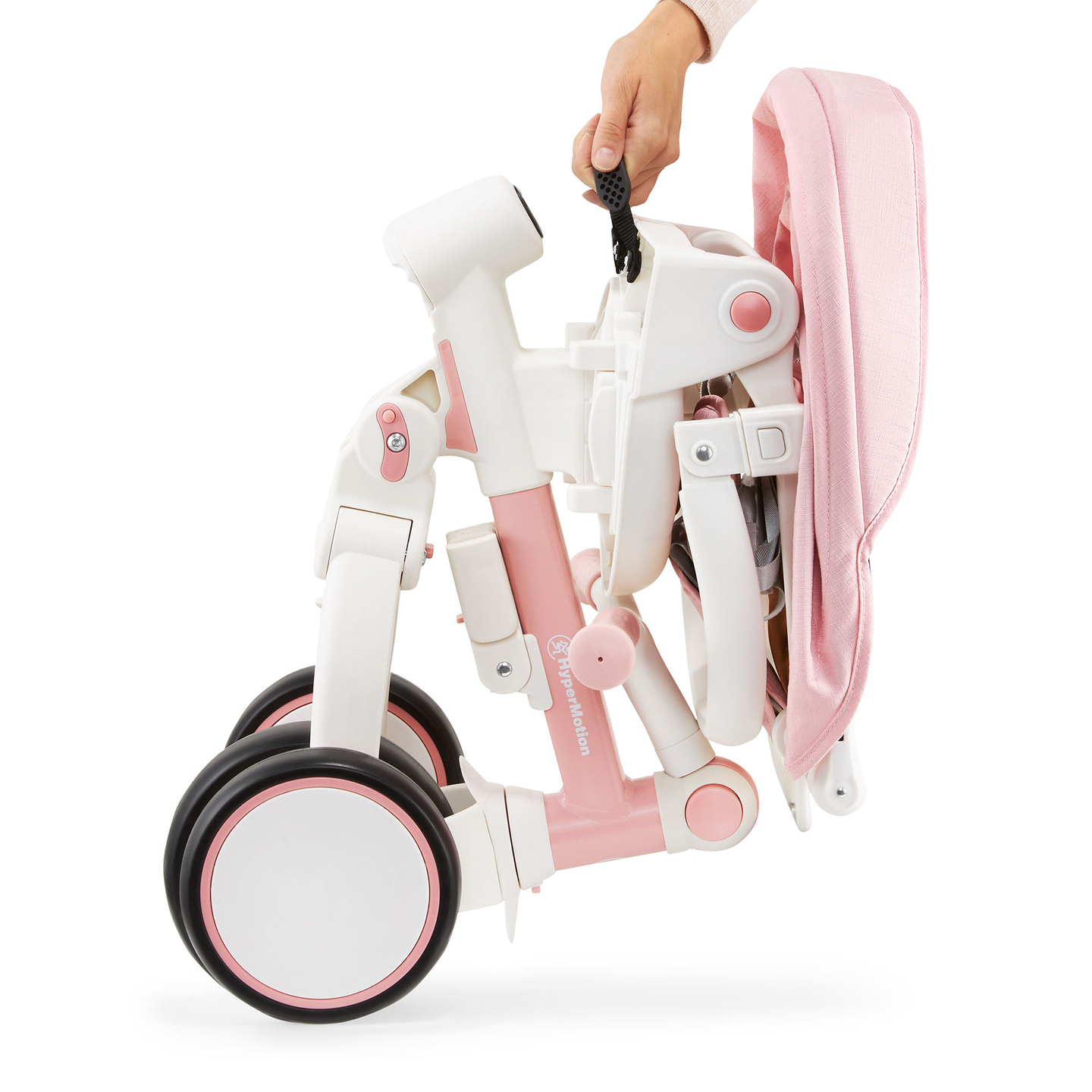 8in1 multifunktionell trehjuling TOBI FOREST - rosa