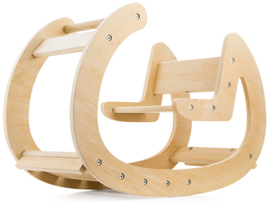 Montessori gungställning i trä - naturträ - från 12 månader.