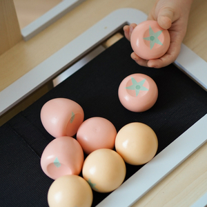 Grönsaksmarknad i trä - stort XXL-stånd, butik med kassaapparat för spel