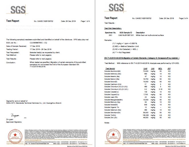 Dubbelsidig skumgummimatta XXL - vikbar 1 CM (skog med nalle och hästar)