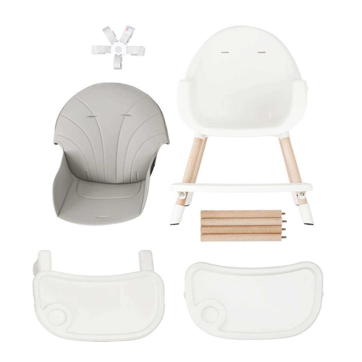 AMELIA matstol 3in1 Moby-System, grå