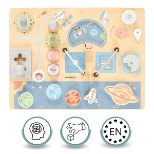 Manipulationsbräda i trä - Cosmos