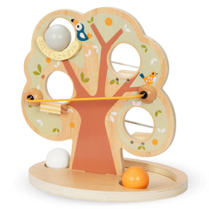 Rutschbana med träkulor - Grönt träd