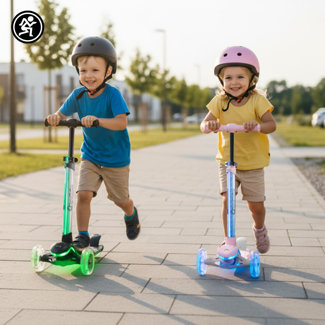 HyperMotion BECKY balansscooter - RGB LED-belysning, svart