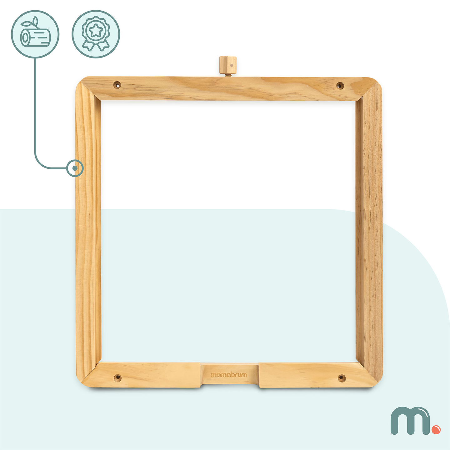 Träväggram - för montering av Mamabrum utbildningstavlor