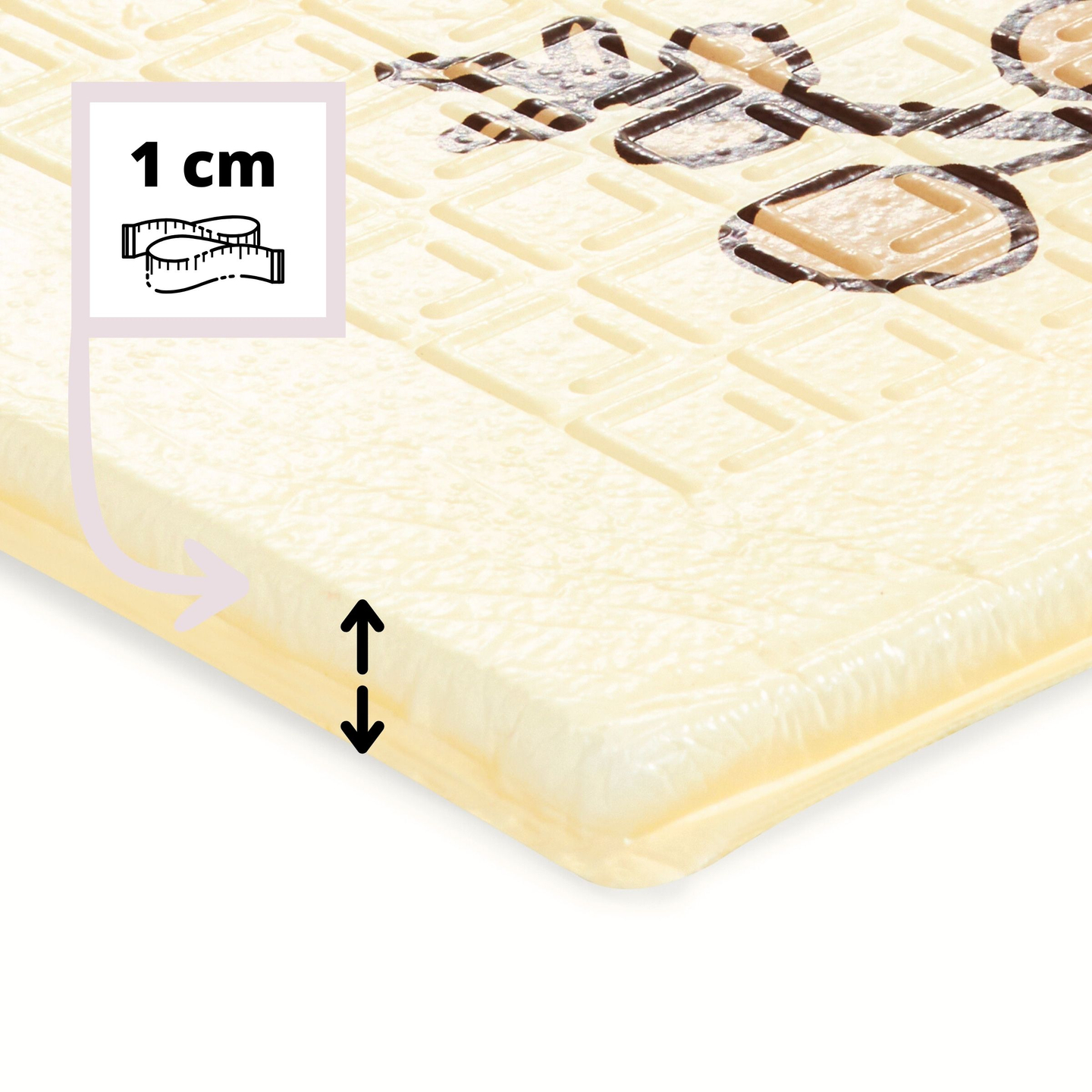 Dubbelsidig vikbar skummatta 180 x 120 x 1 cm - Magic Forest/Autumn Streets - boho