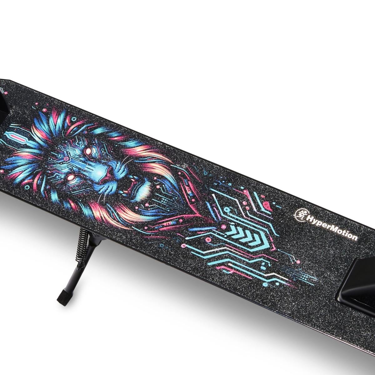 Tvåhjulig scooter för unga vuxna - med stötdämpare - Hypermotion CITY SWIFT Digital Lion - 100 kg