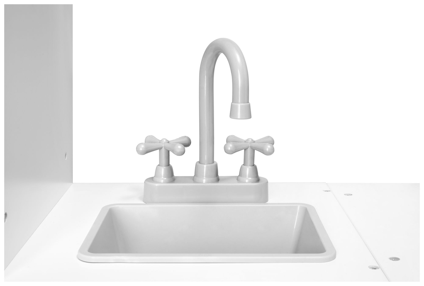 XXXL-kök i trä med kylskåp, ugn, tvättmaskin, förkläde och tillbehör