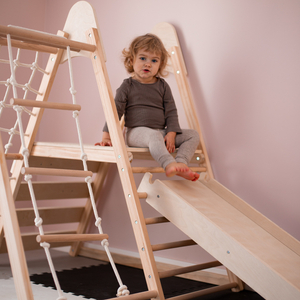 Lekplats av trä för hemmabruk XL 5in1