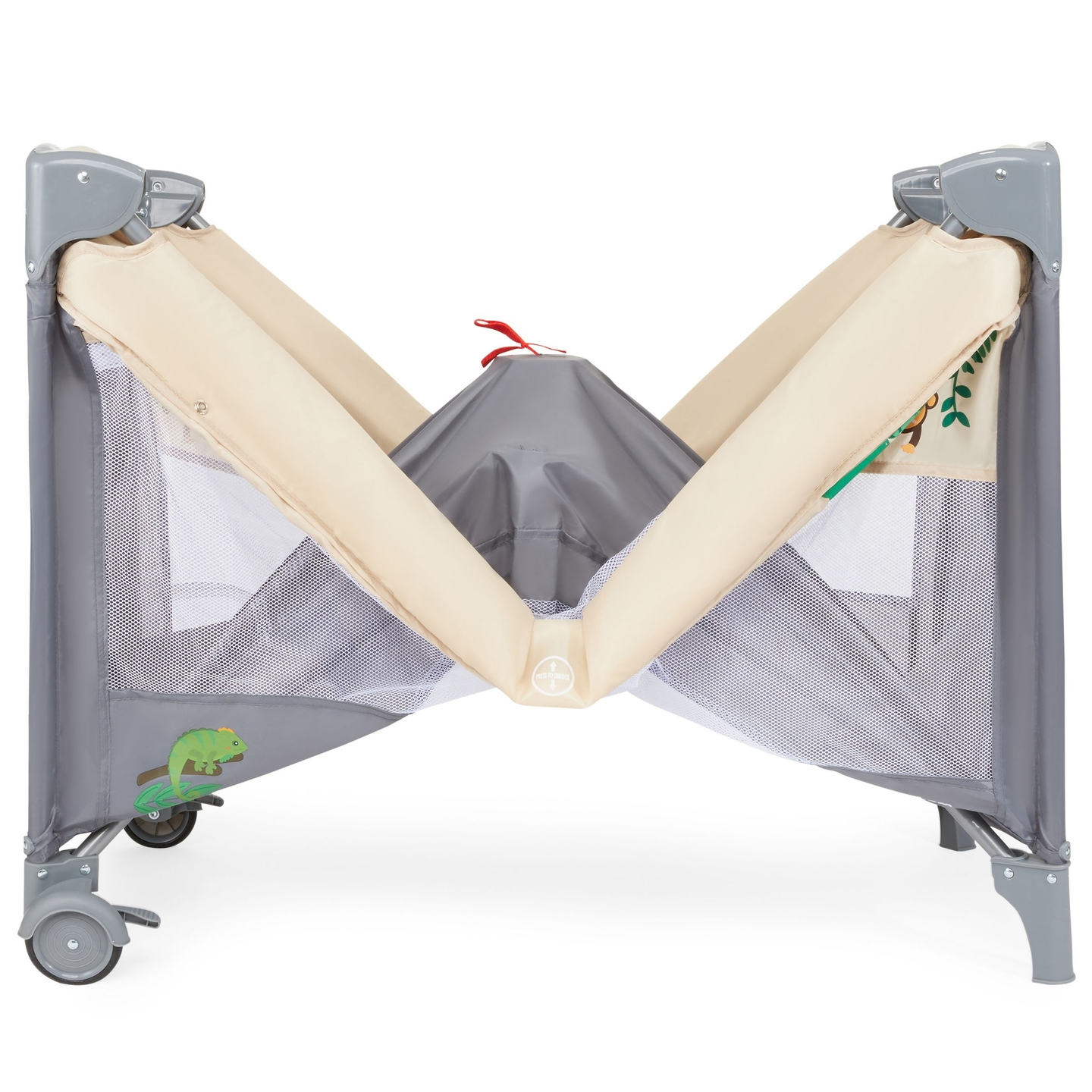 Resesäng 0 - 36 m med skötbord + Moby-System HUXLEY lekhage