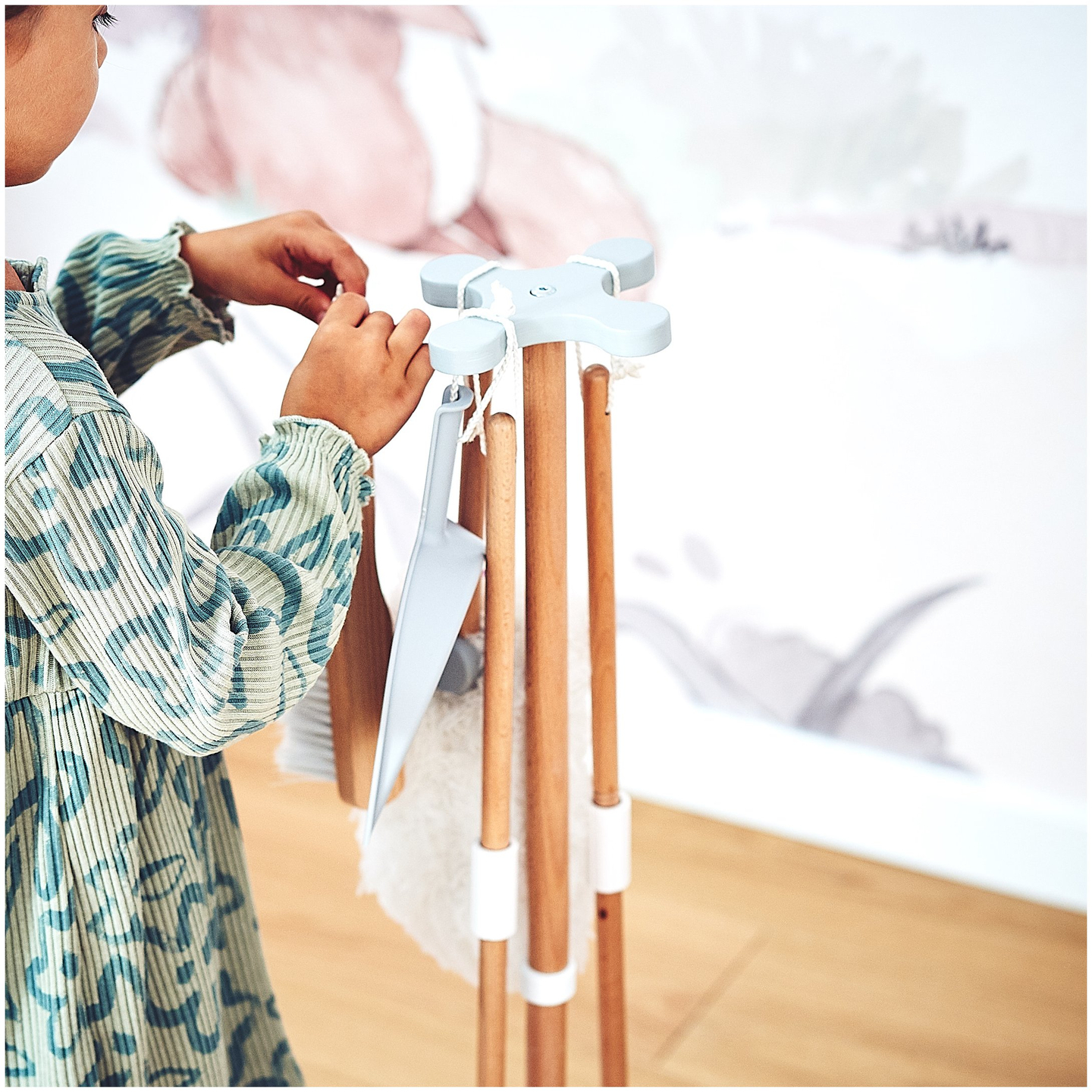 Rengöringsset i trä