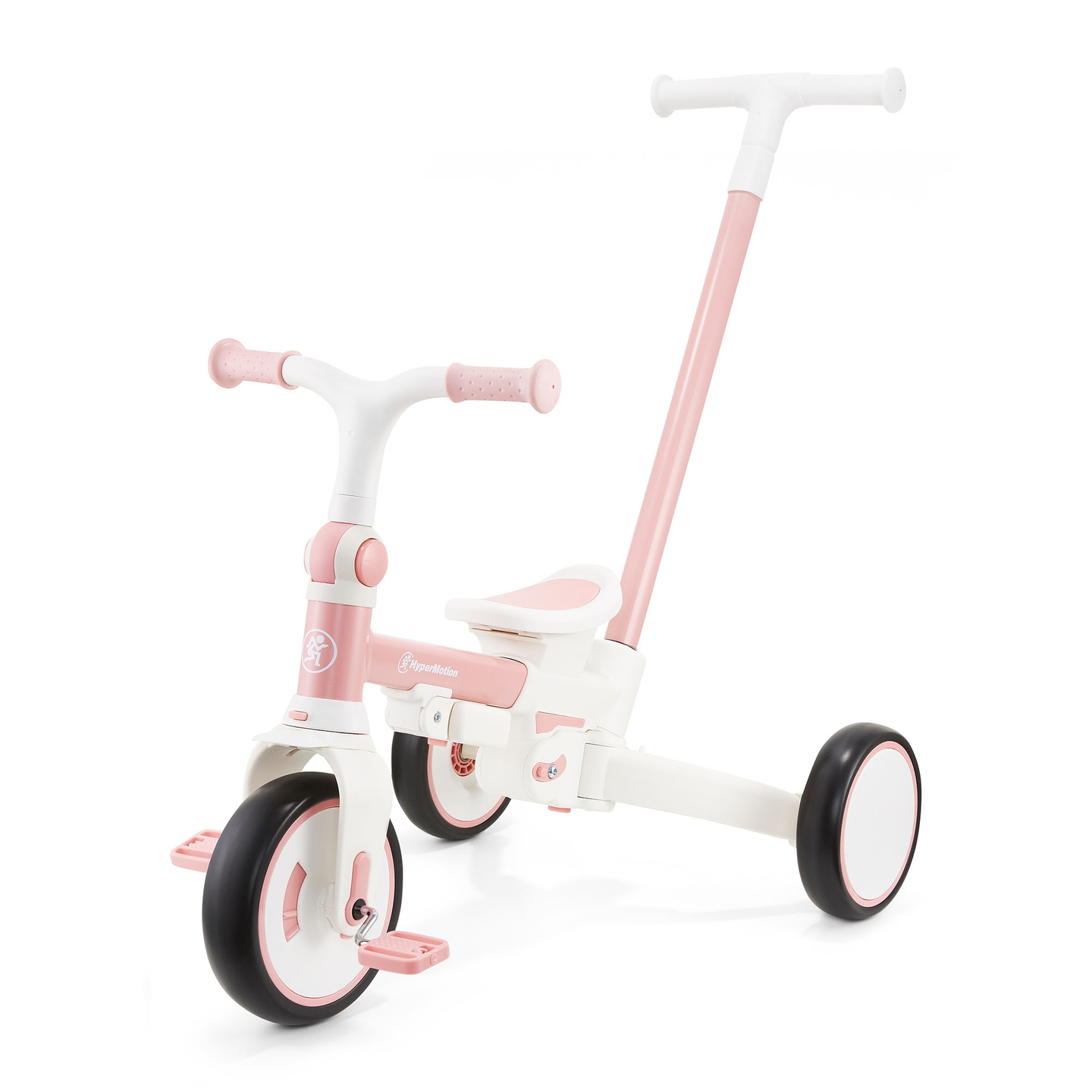 8in1 multifunktionell trehjuling TOBI FOREST - rosa