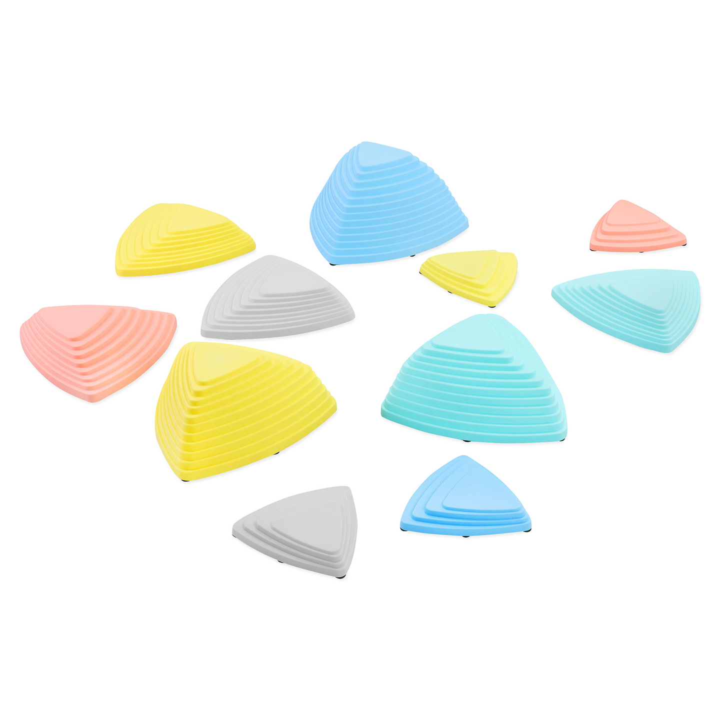 Färgade balanseringsstenar - 11 stycken