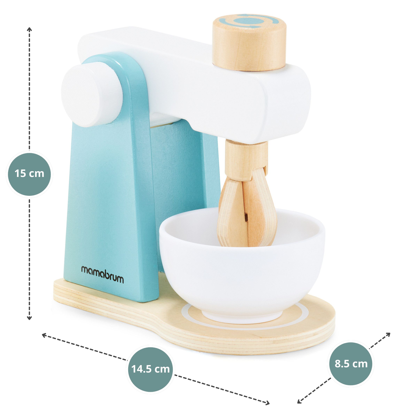 Träblandare med tillbehör