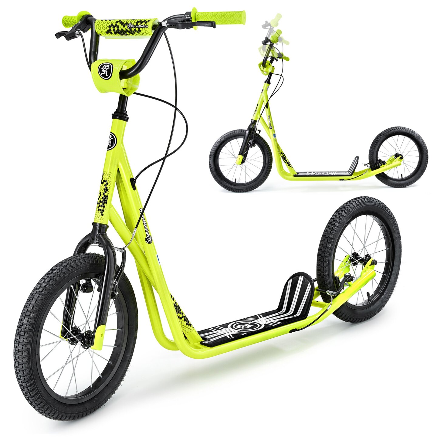 Hypermotion RUNKIE City scooter med 40 cm (16'') uppblåsbara hjul